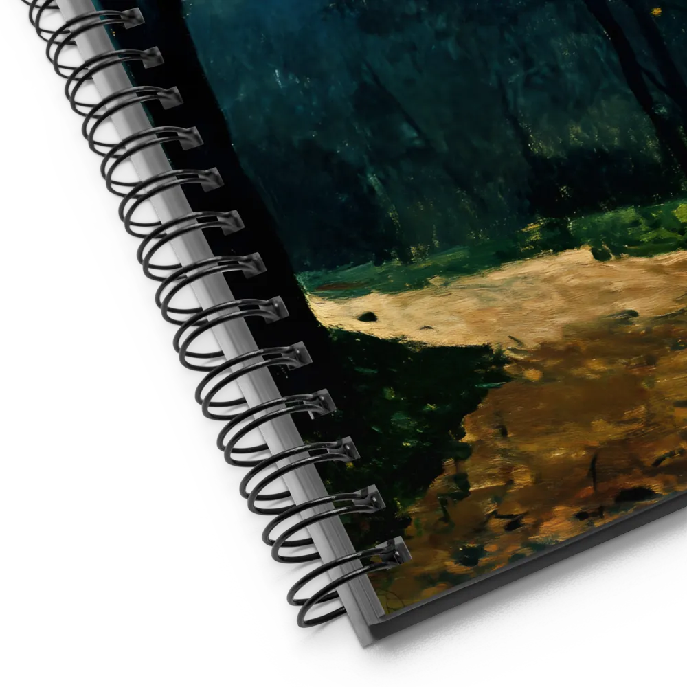 Enchanted Forest Path at Dusk 
 Spiral Notebook | 140 pages
