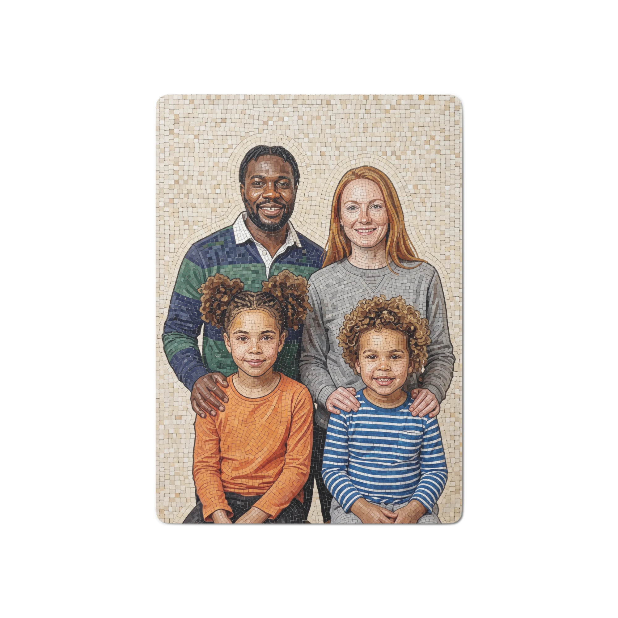 Family Portrait Playing Cards — Stone Mosaic