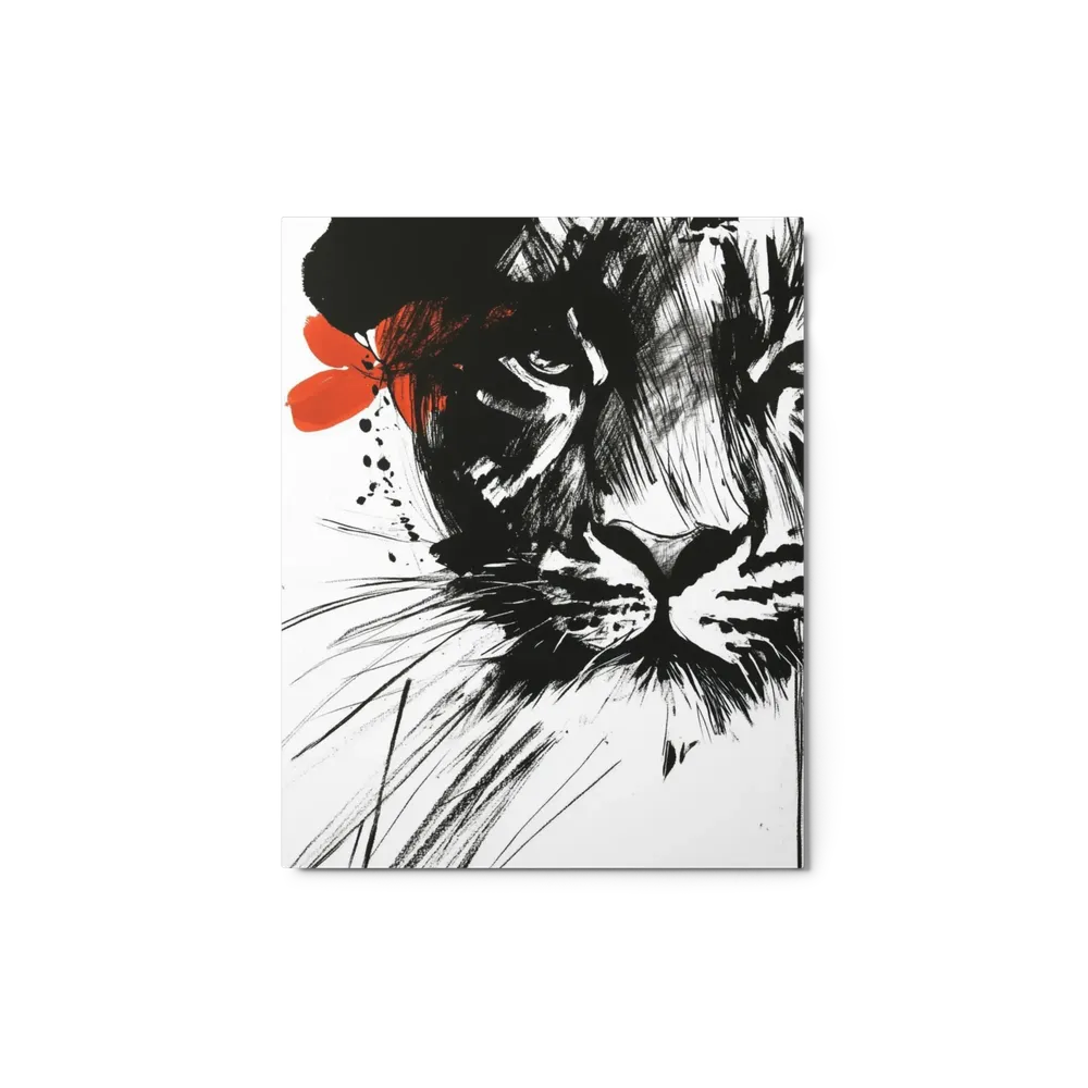 Fierce Tiger Ink Portrait | Art Print