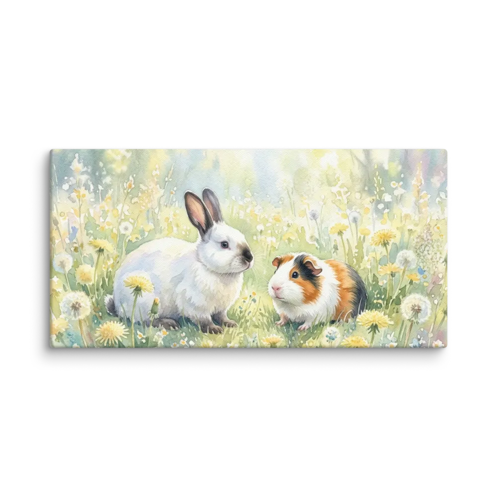 Meadow Companions 
 Canvas | 16″x 32″