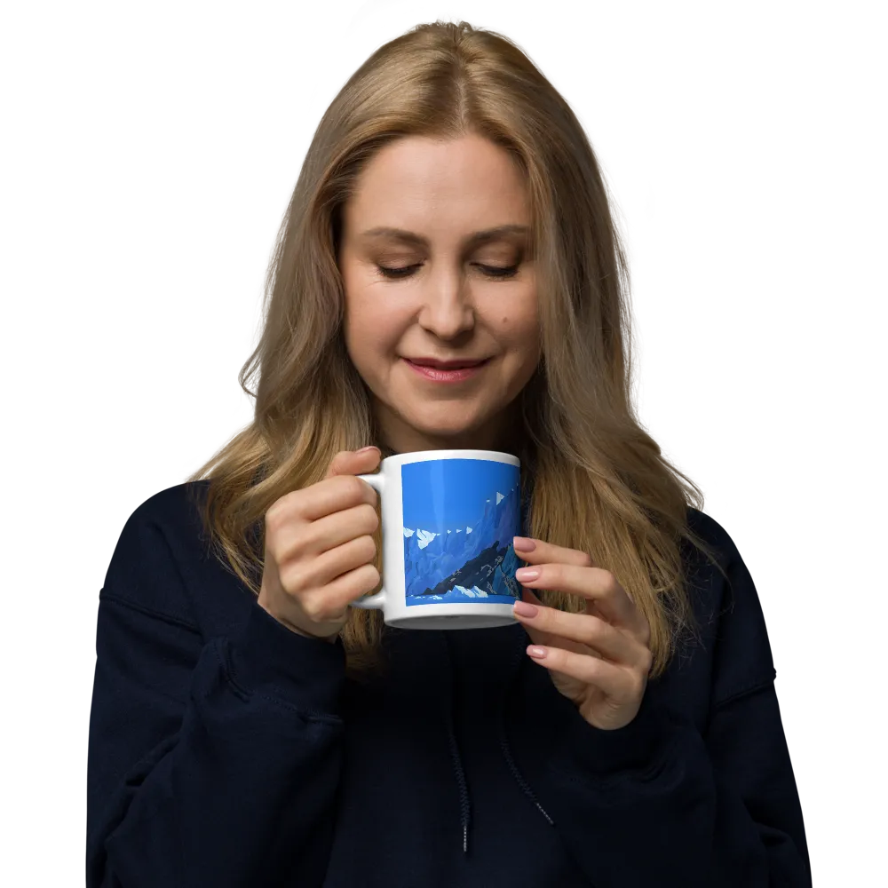 Blue Glacier 
 Mug with Red inside | 15 oz