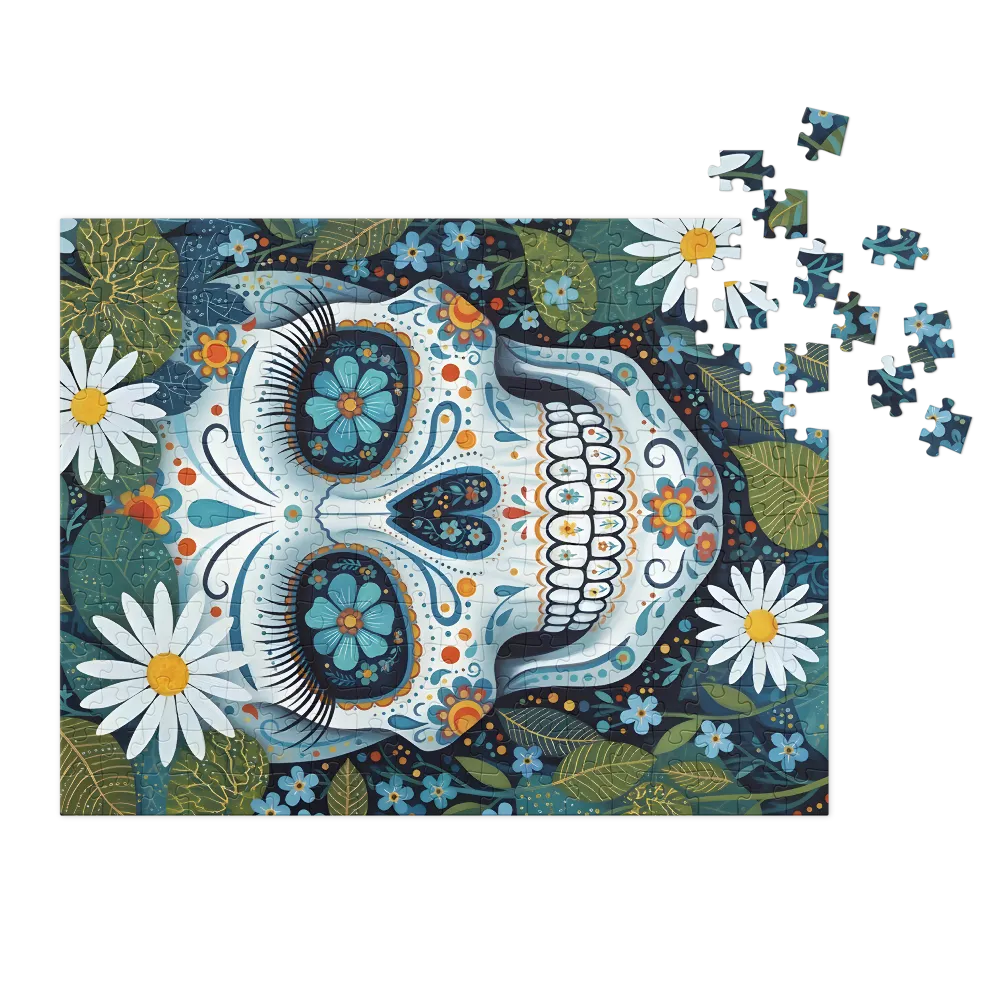 Floral Sugar Skull | Jigsaw Puzzles