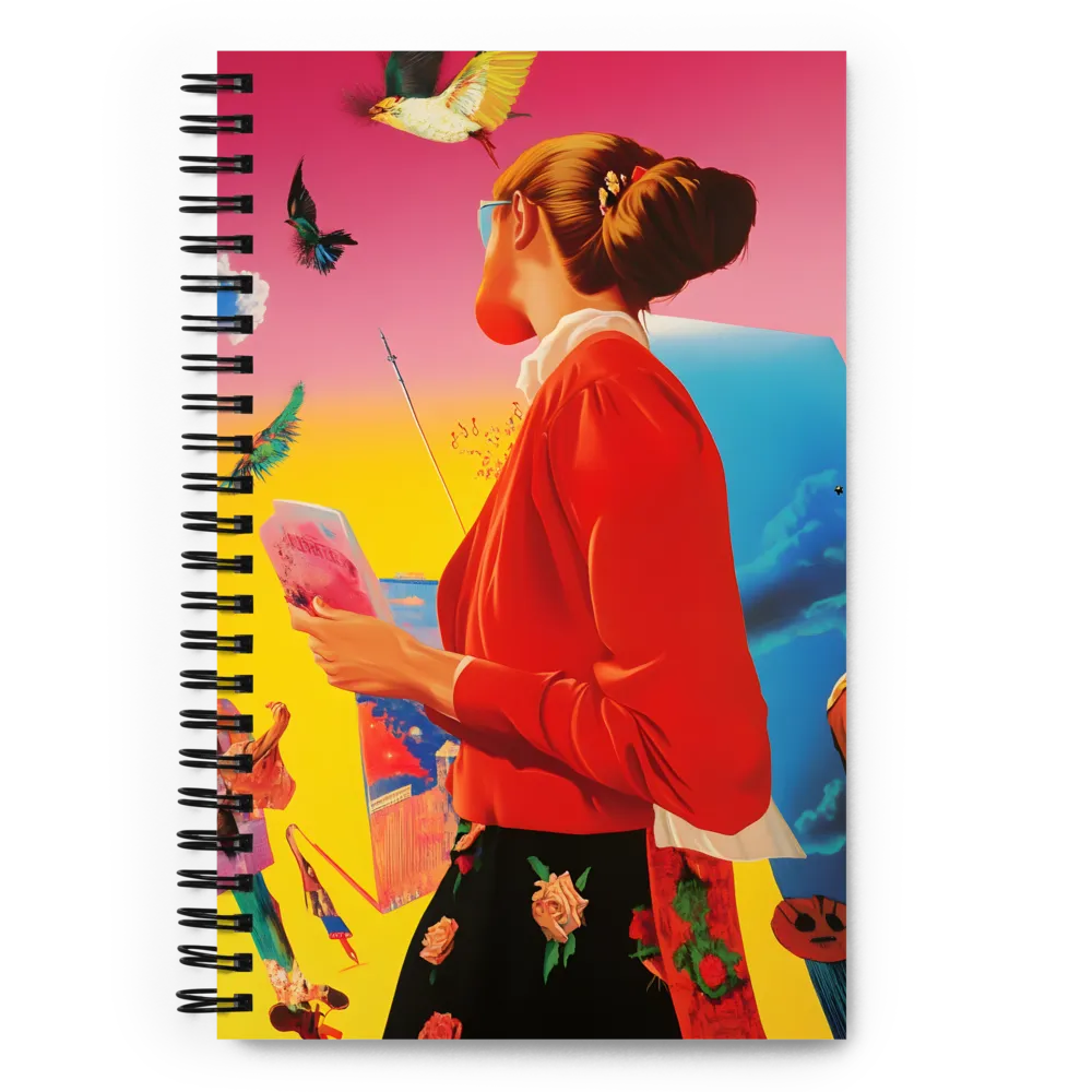 Woman in a Dreamscape 
 Spiral Notebook | 140 pages