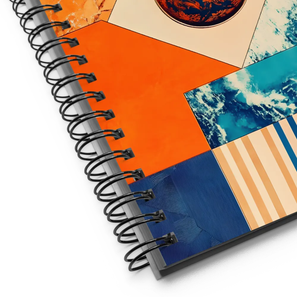 Contrasting Textures Collage 
 Spiral Notebook | 140 pages