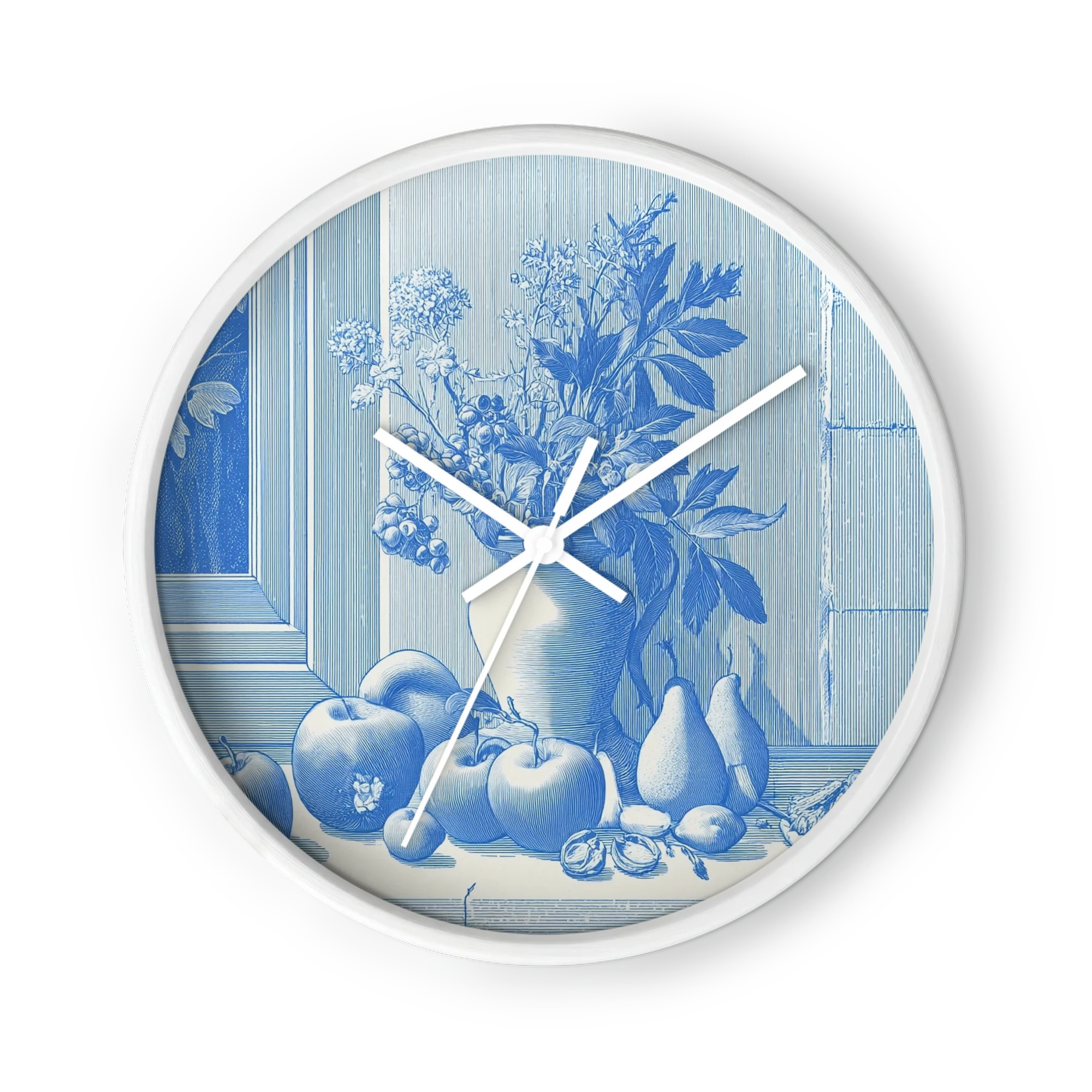 Blue Still Life with Fruit and Vase