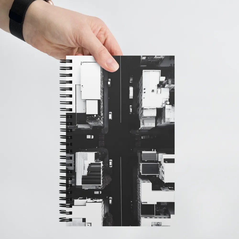 Urban Grid Overhead 
 Spiral Notebook | 140 pages