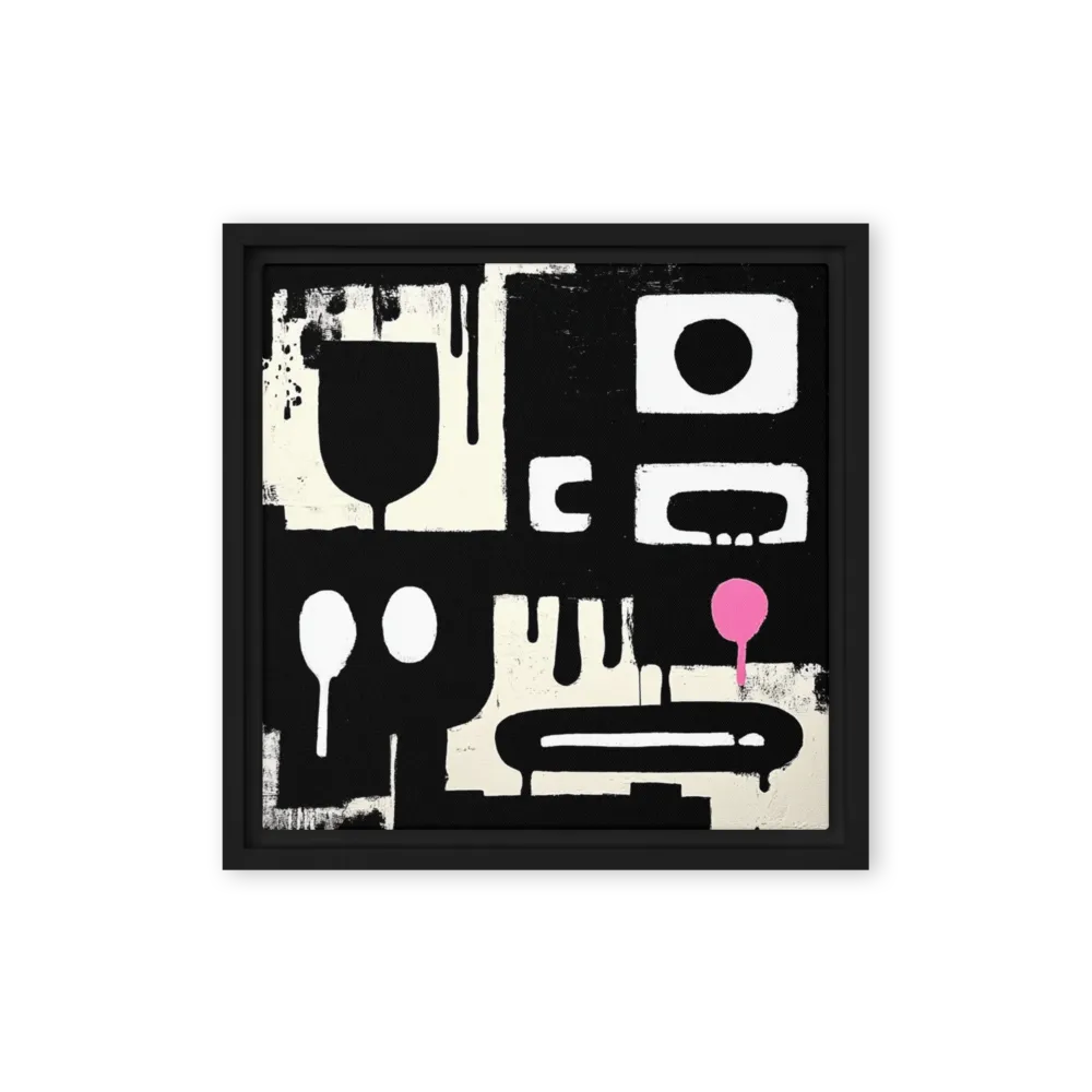 Contrast in Pink 
 Canvas | 8″x 8″