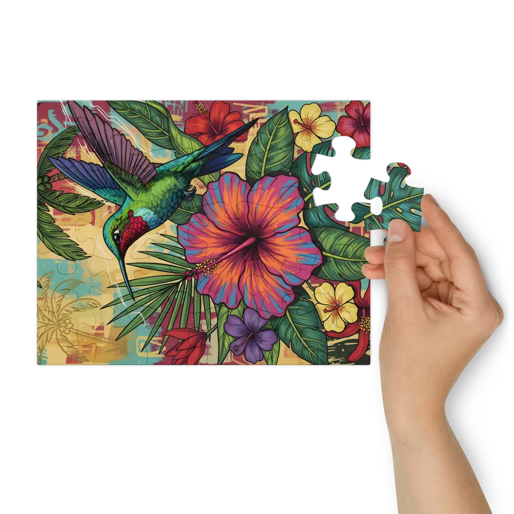 Tropical Nectar 
 Jigsaw Puzzle in Tin Box