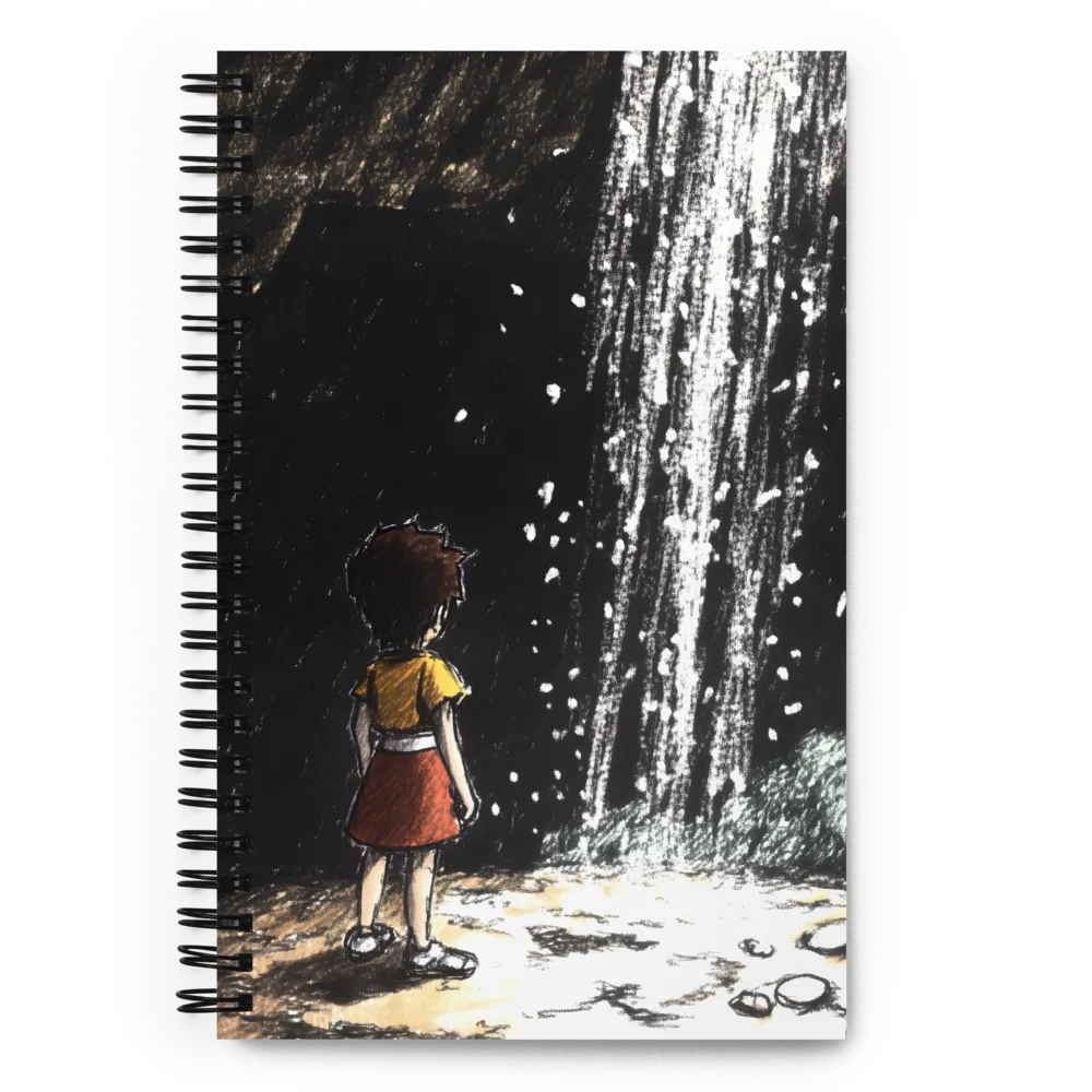 Gaze at the Luminous Waterfall 
 Spiral Notebook | 140 pages