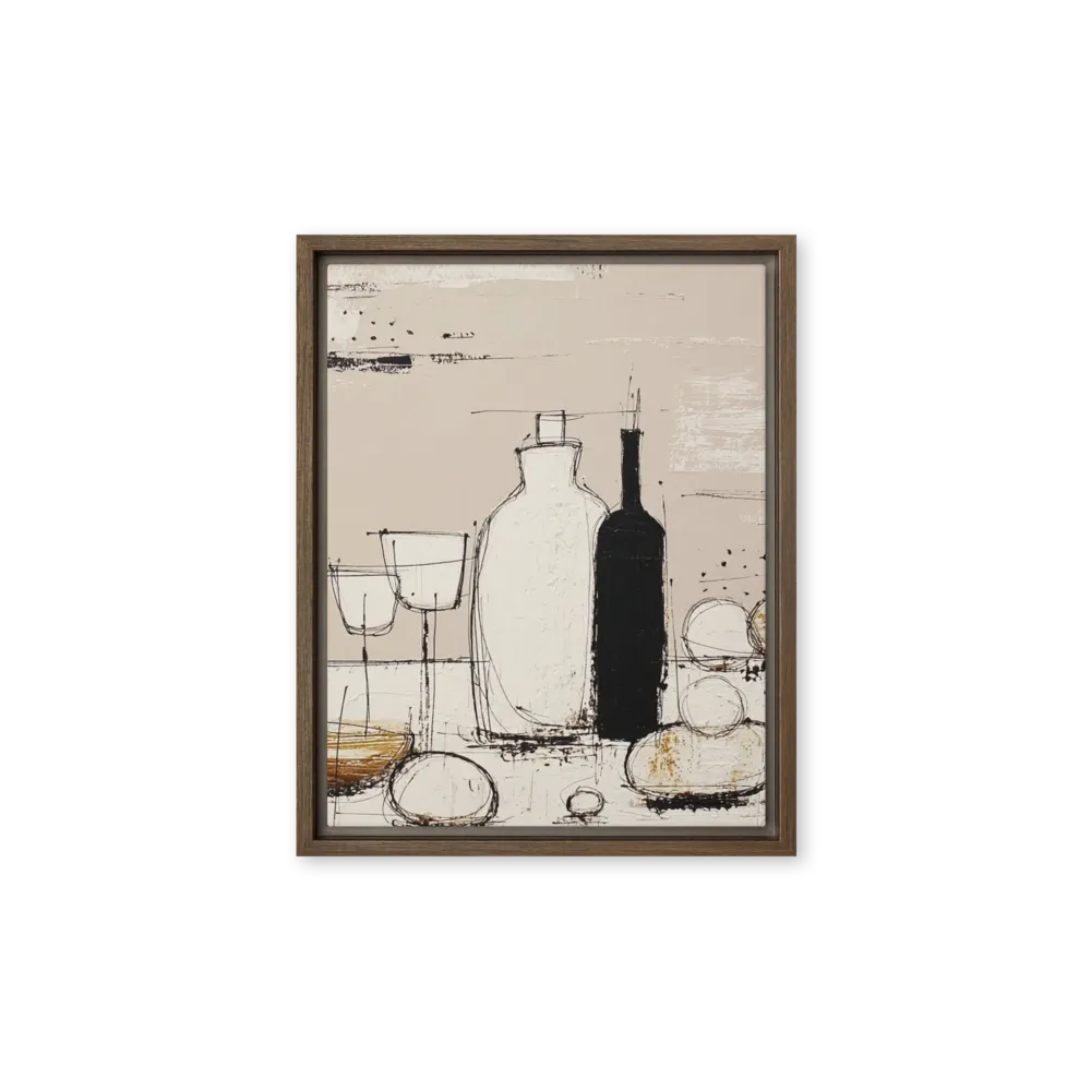 Abstract Table Setting 
 Metal Print | 16″x 20″