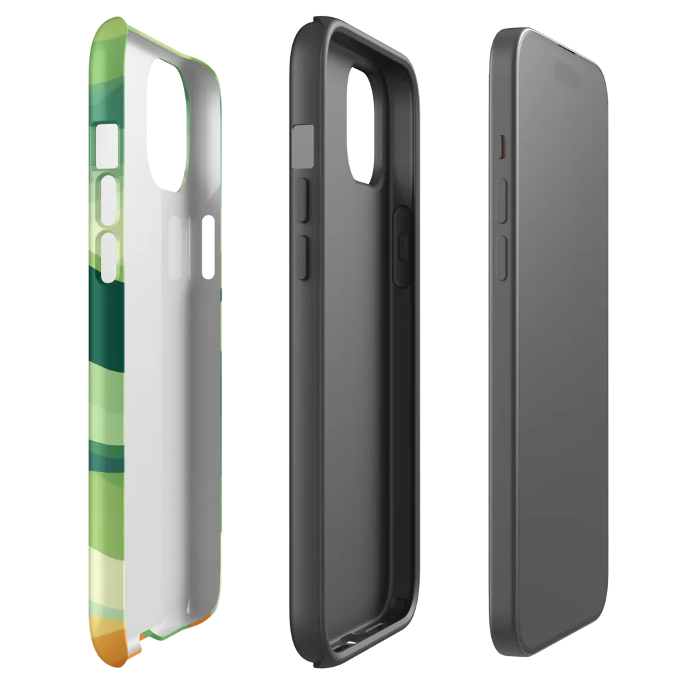 Abstract Green Waves Design