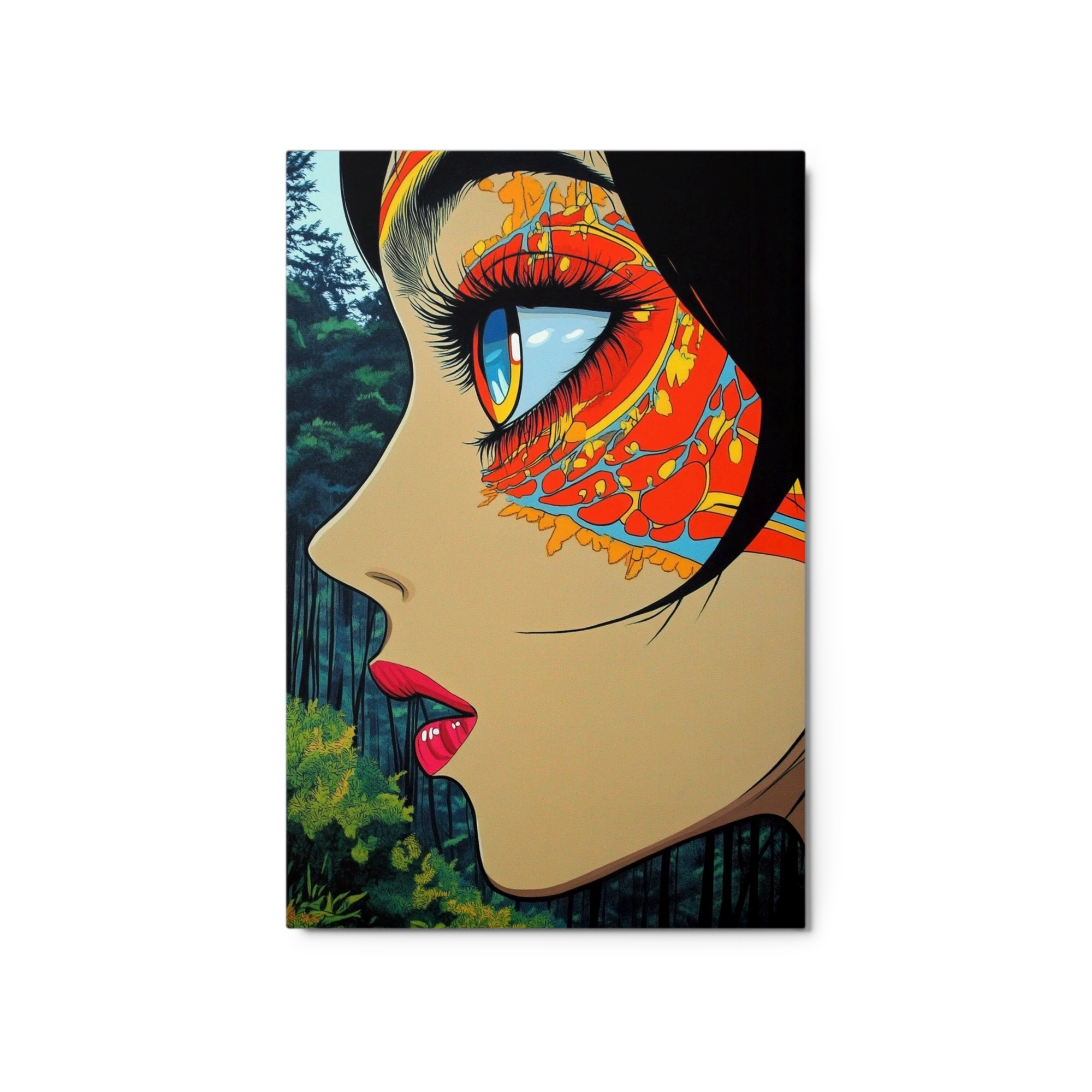 Woman Portrait with Nature Background