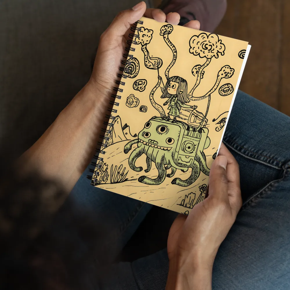 Whimsical Creature Journey 
 Spiral Notebook | 140 pages