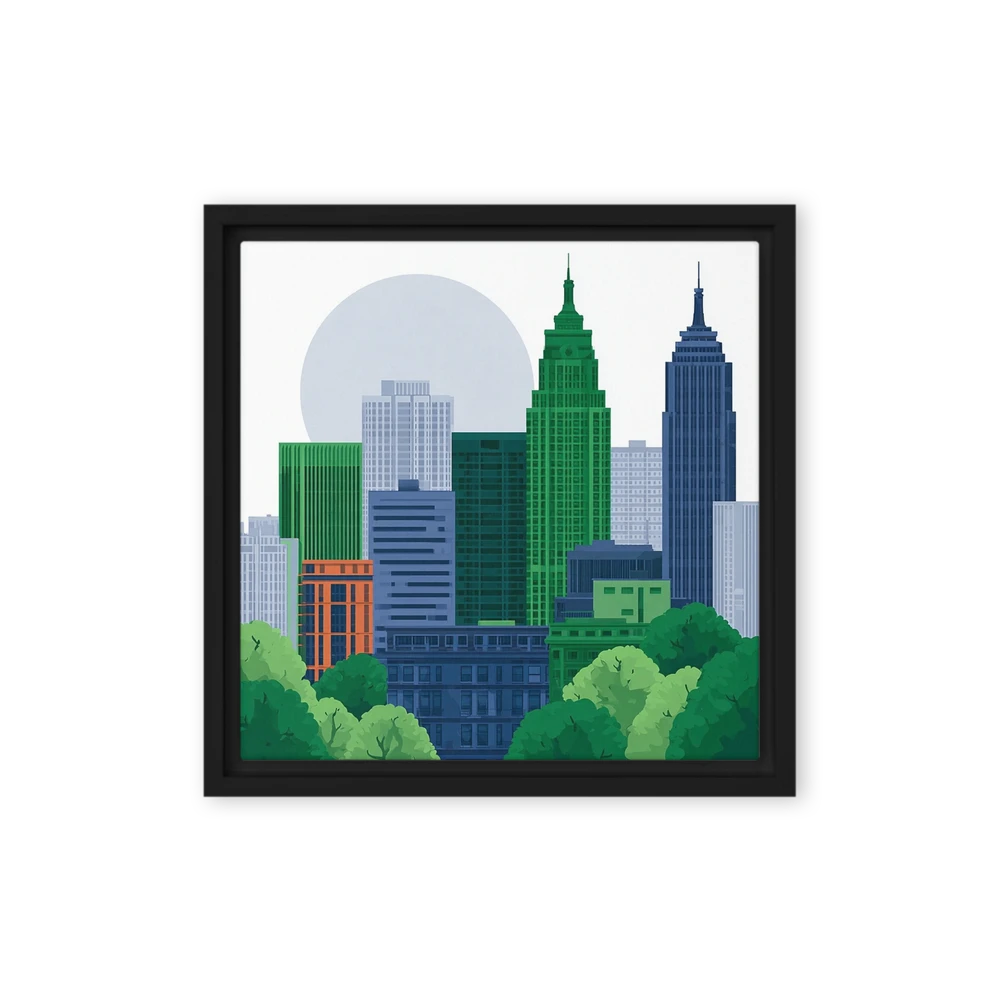 Emerald Skyline | Art Print
