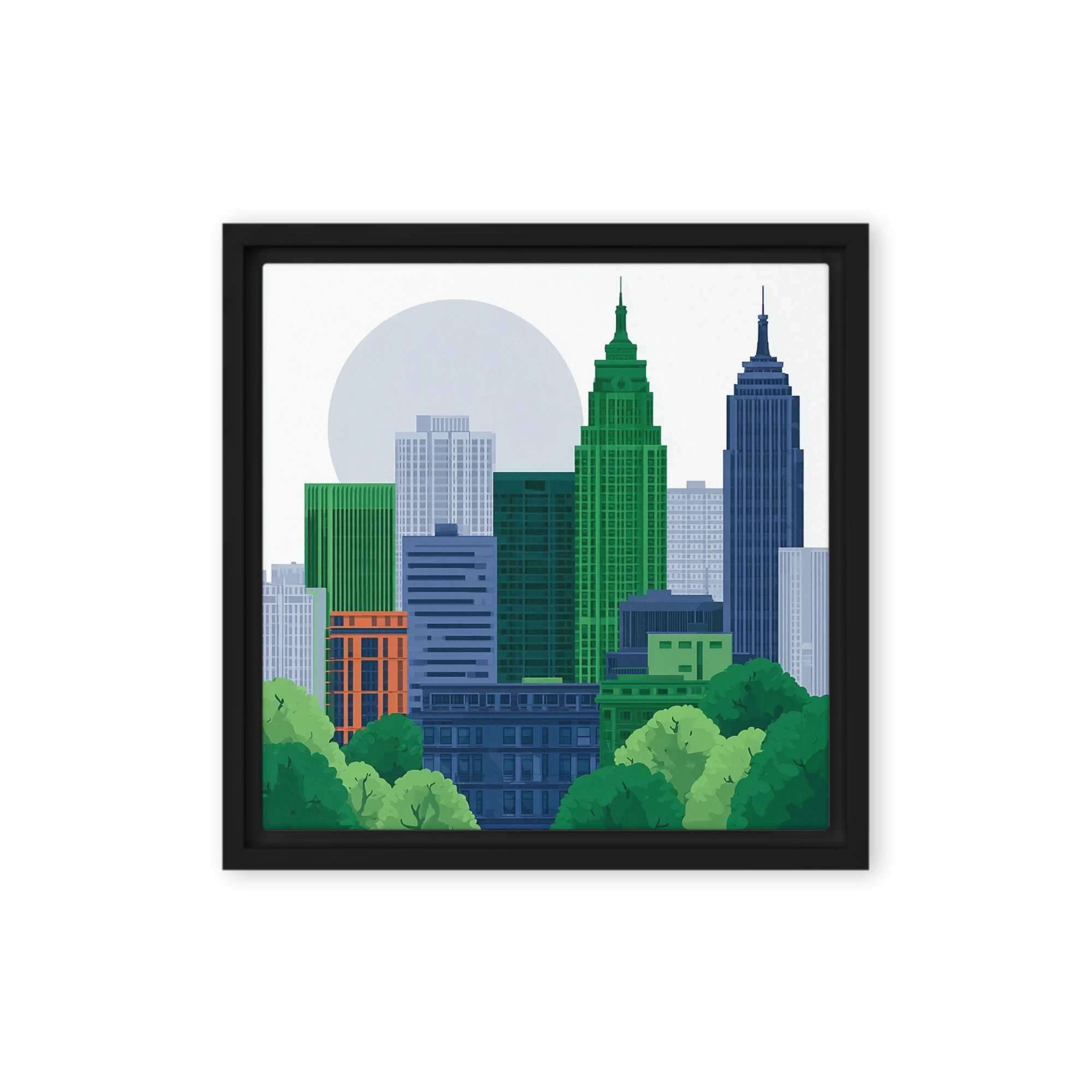 Emerald Skyline | Art Print