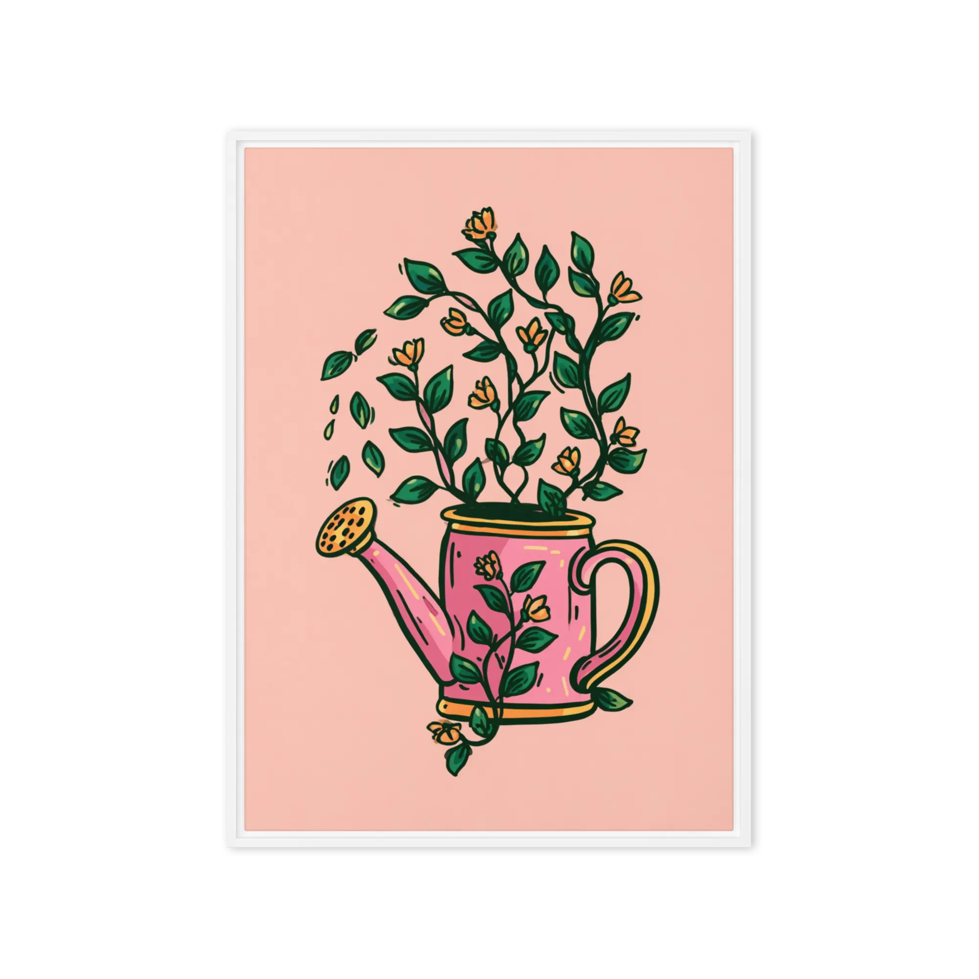 Abundance in Bloom 
 Poster with Red oak Frame | 12″x 16″