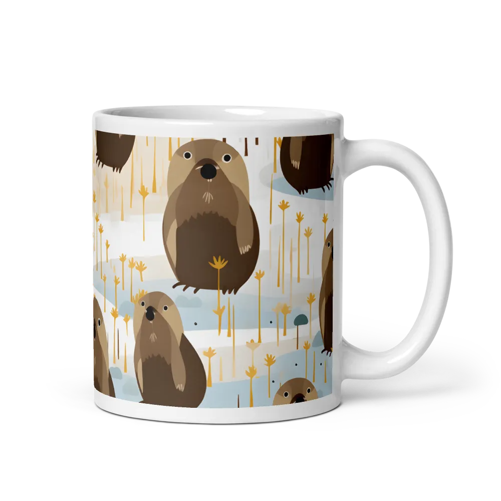 Whimsical Sea Otter Pattern | Mug