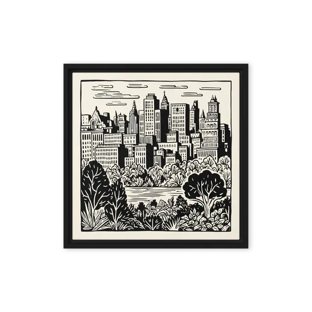 Urban Park Skyline | Art Print