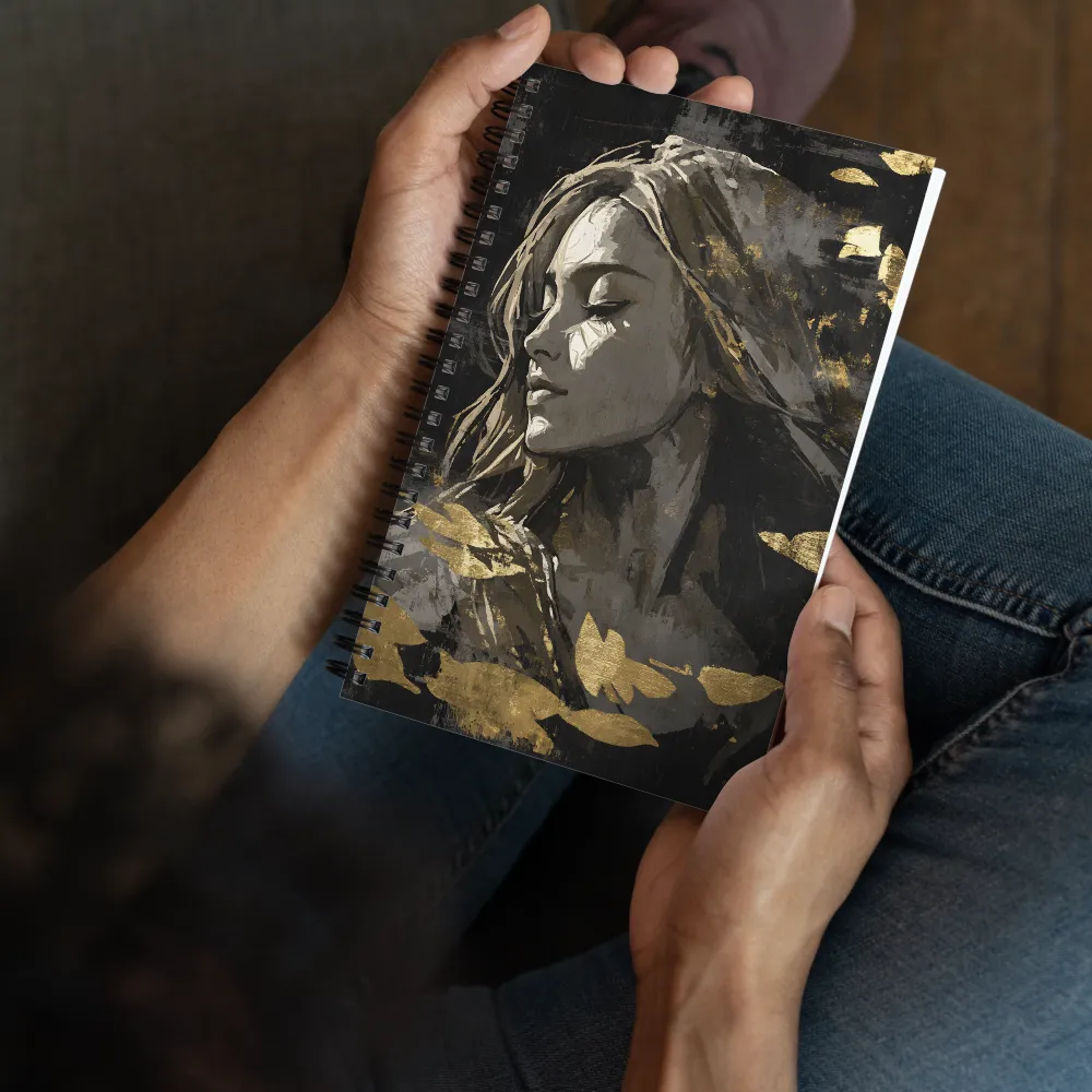 Gilded Serenity 
 Spiral Notebook | 140 pages