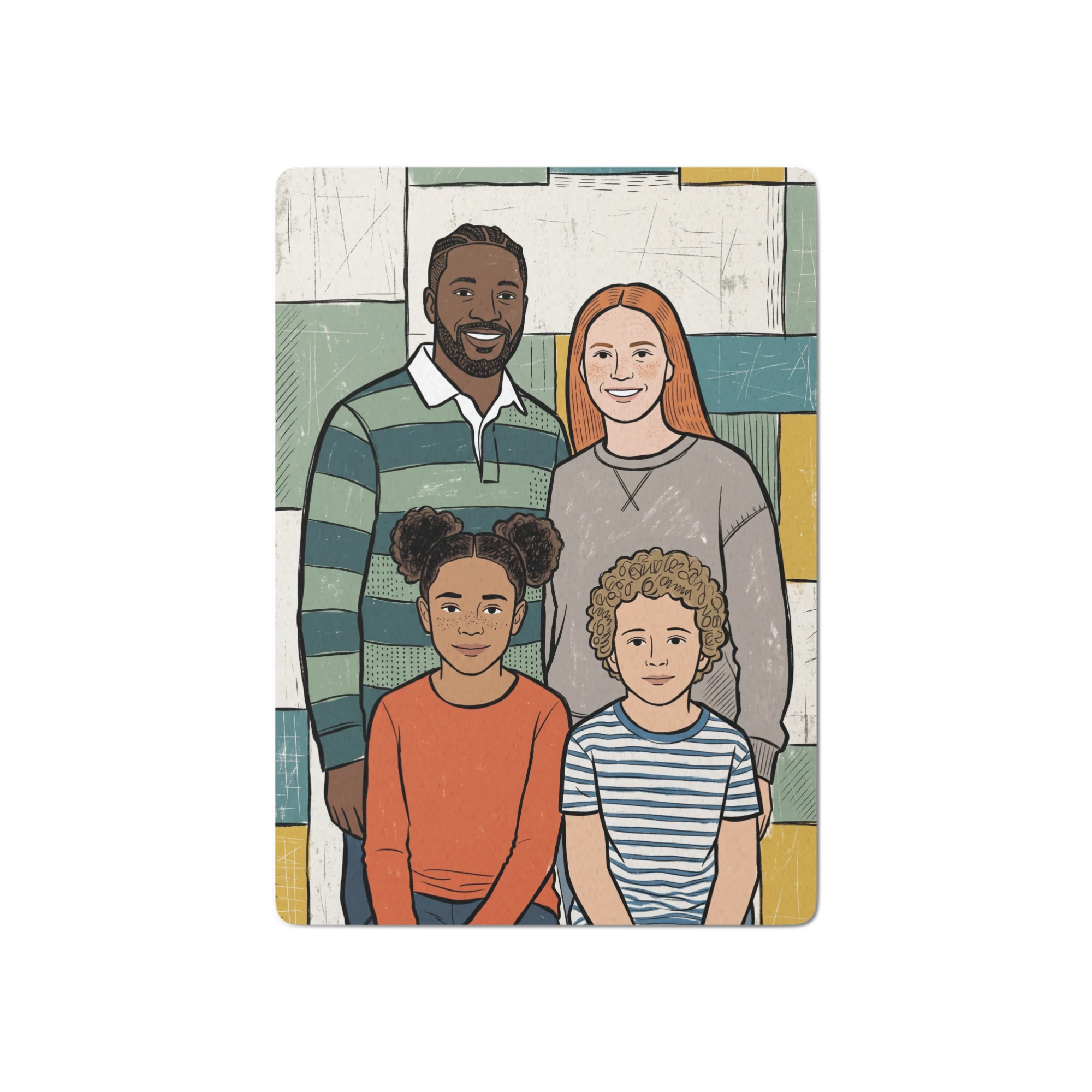 Family Portrait Playing Cards — Totemic Expressionism