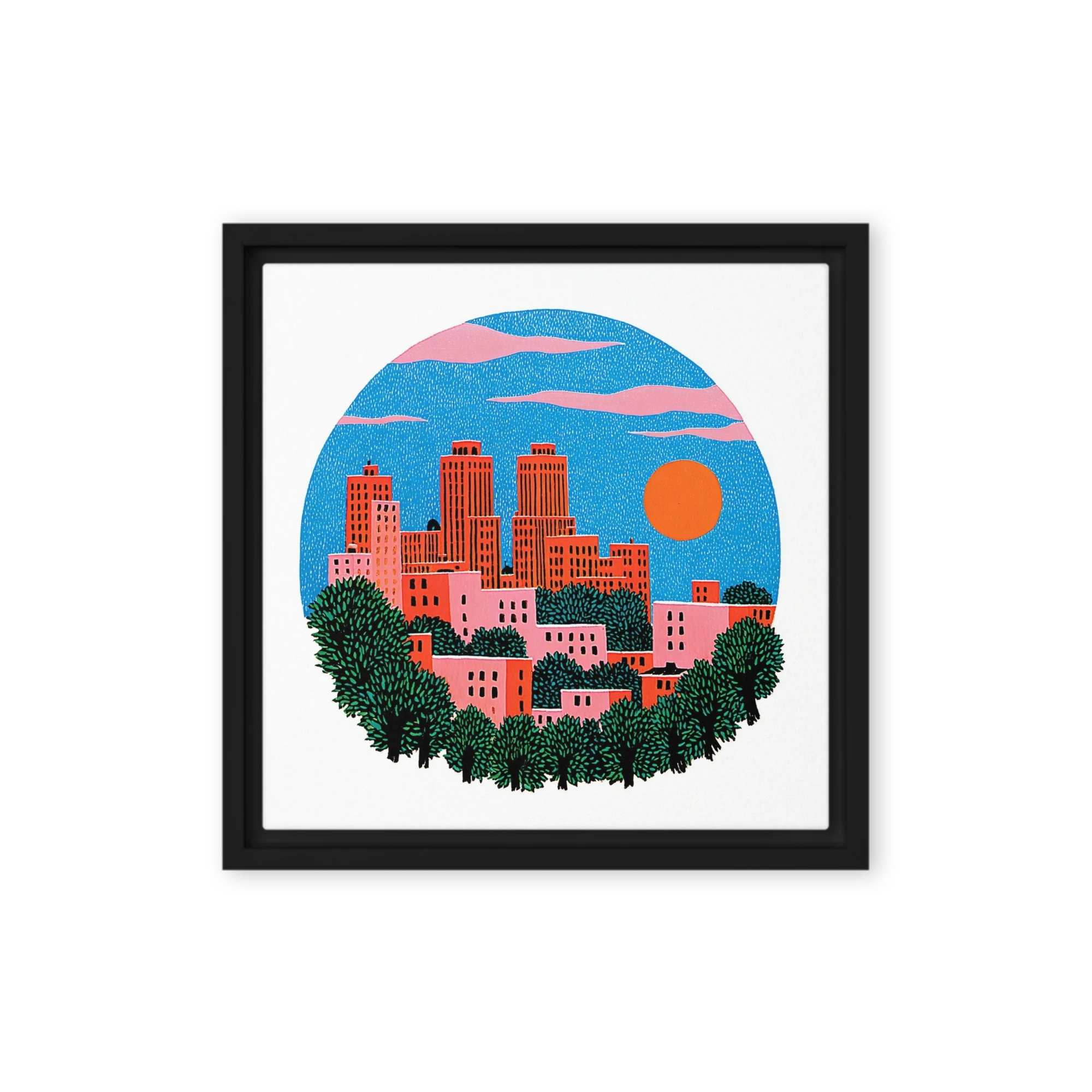 Sunset Over the City