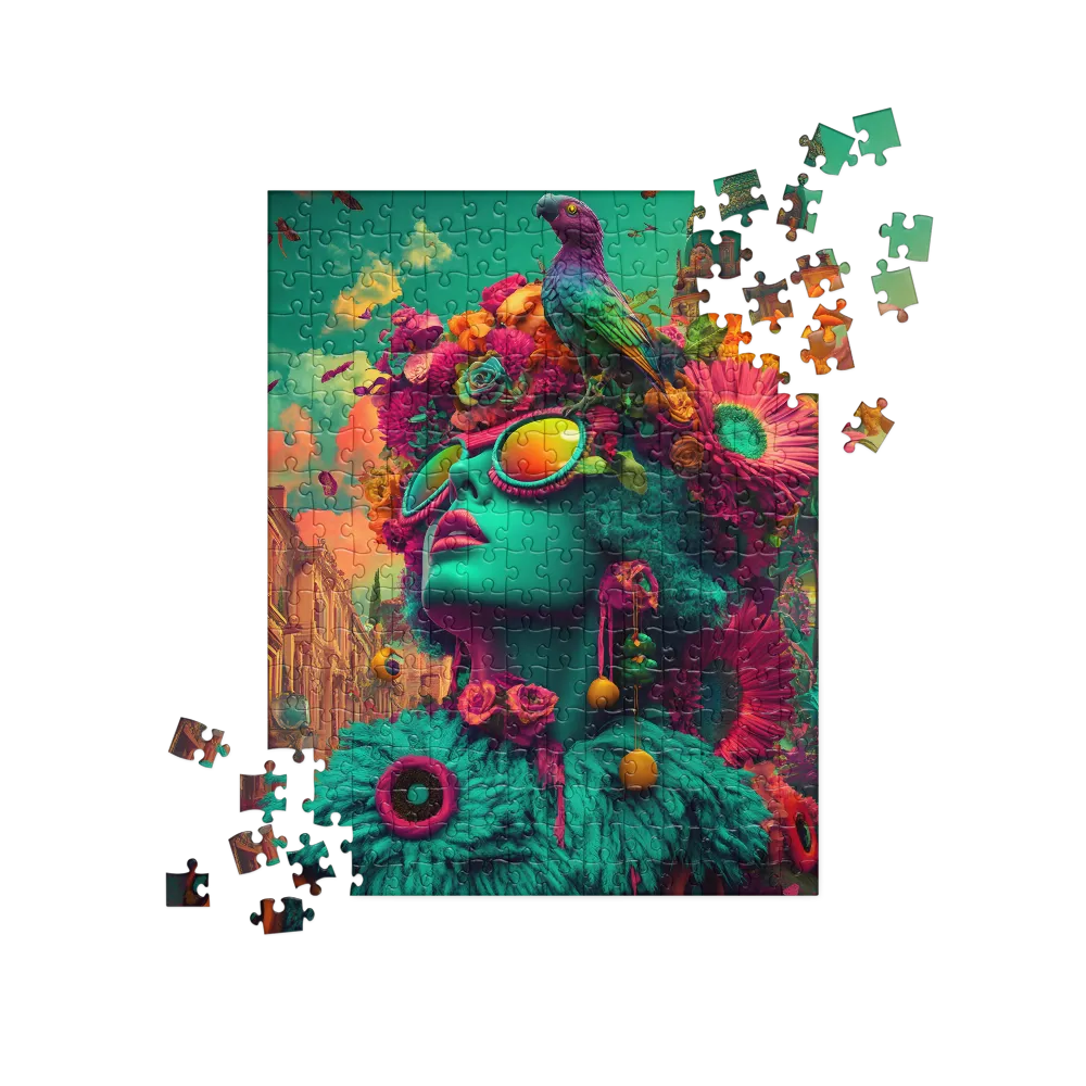 Vibrant Floral Reverie 
 Jigsaw Puzzle