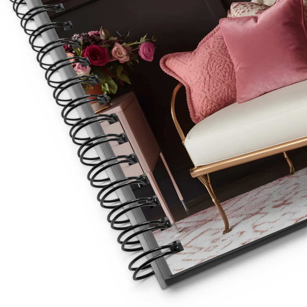 Cozy Floral Retreat 
 Spiral Notebook | 140 pages