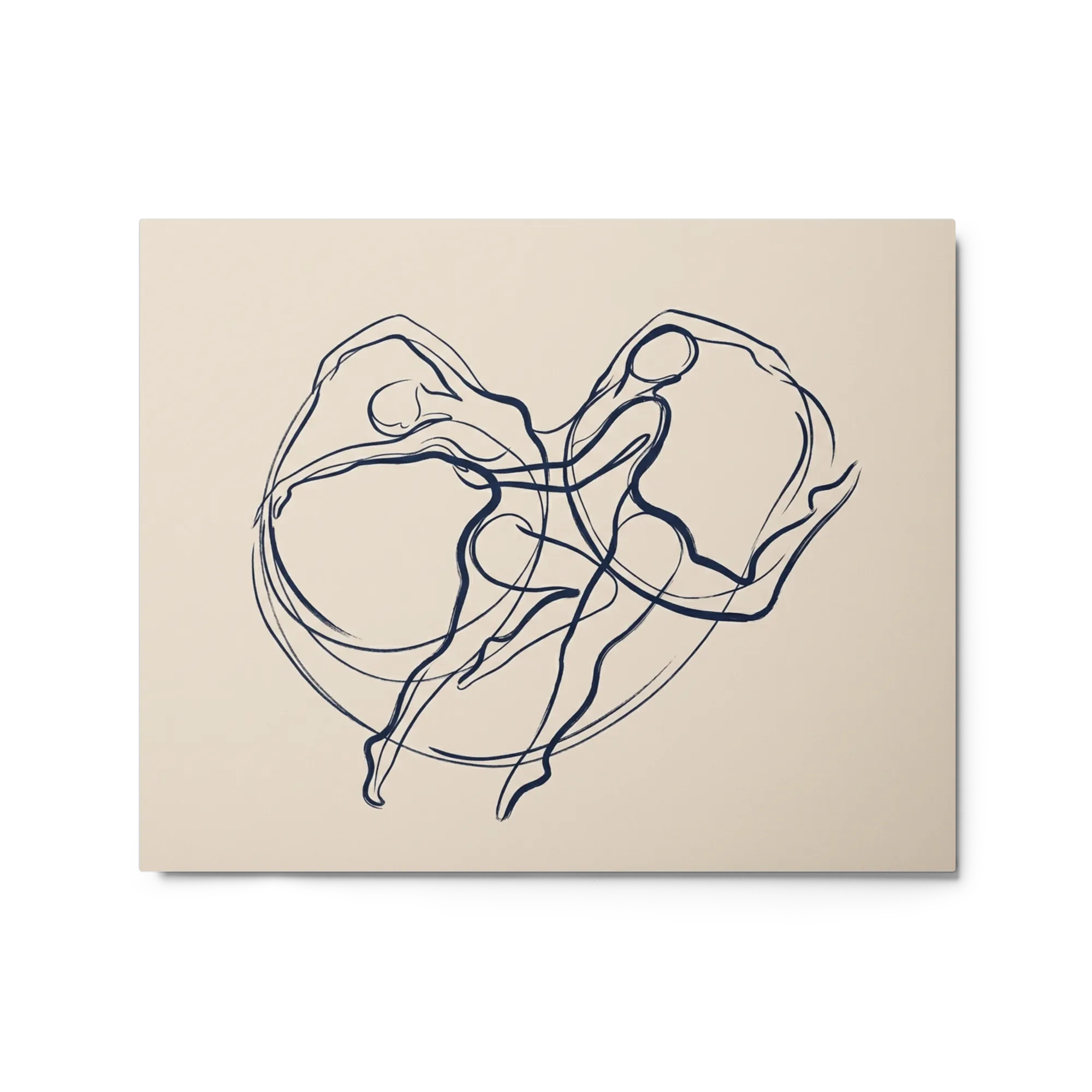 Fluidity of Dance 
 Canvas with Brown Frame