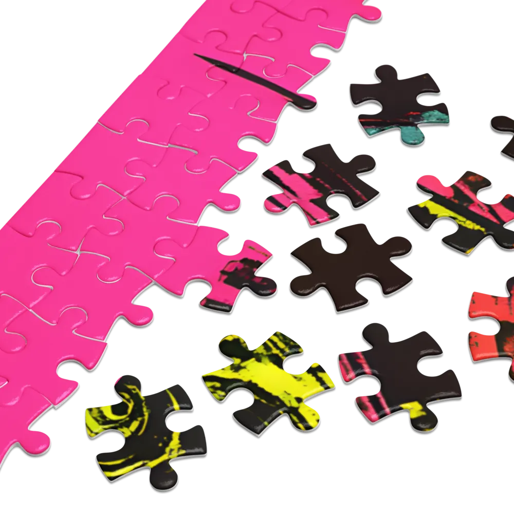 Futuro Distopico Neon 
 Puzzle in scatola di metallo