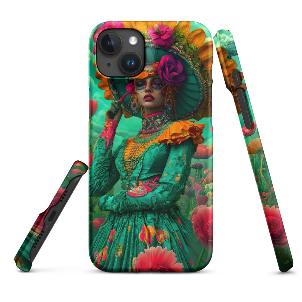 Vibrant Floral Portrait | Phone Case