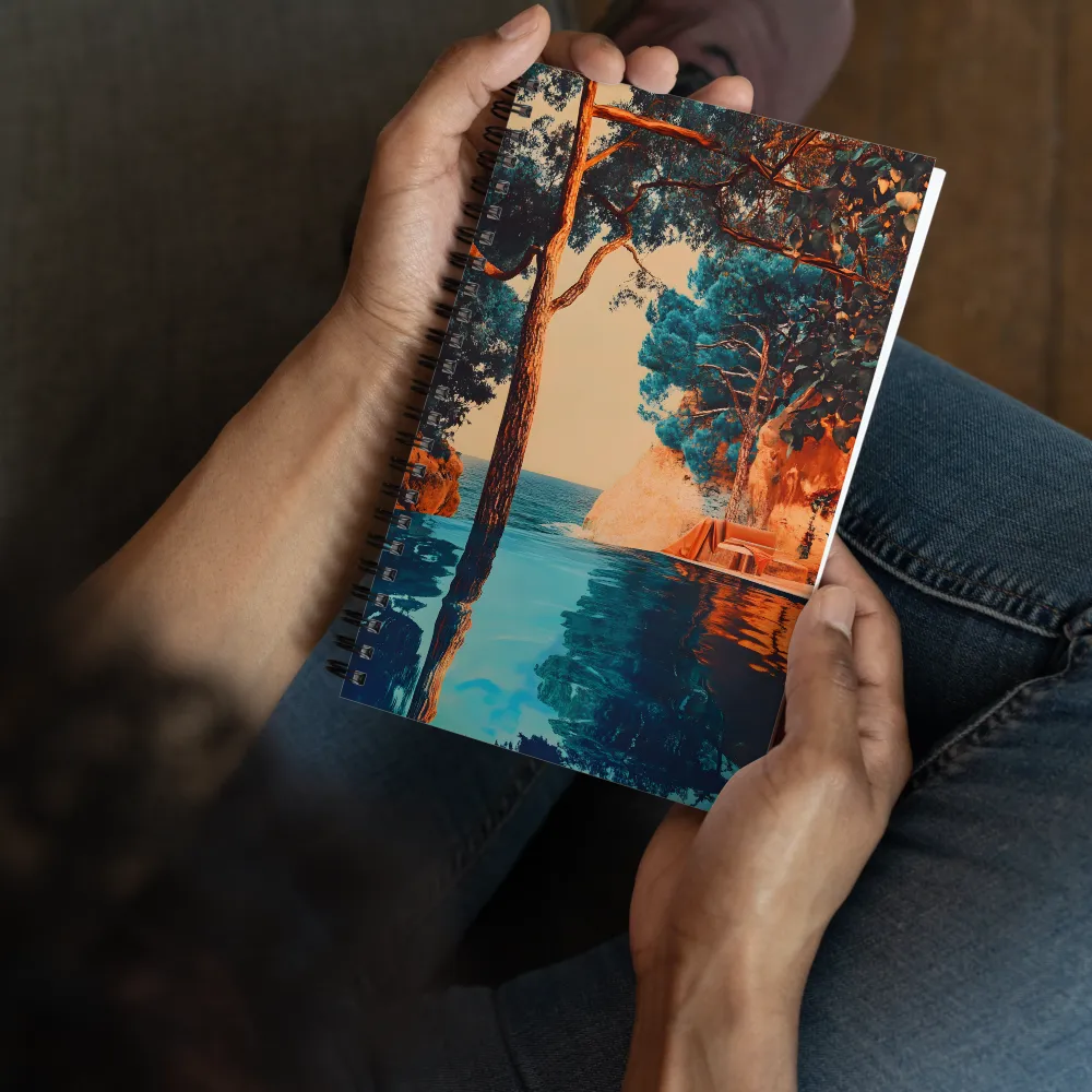 Tranquil Azure Horizon 
 Spiral Notebook | 140 pages