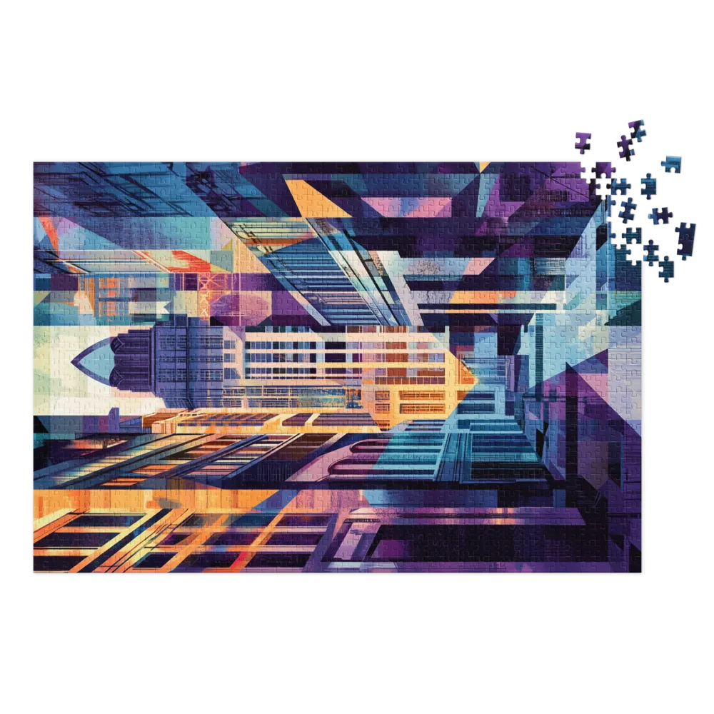 Abstract Cityscape Art | Jigsaw Puzzle (252/520 pieces)