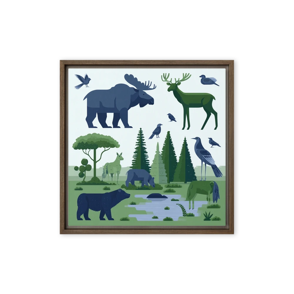 Woodland Wildlife Illustration | Art Print
