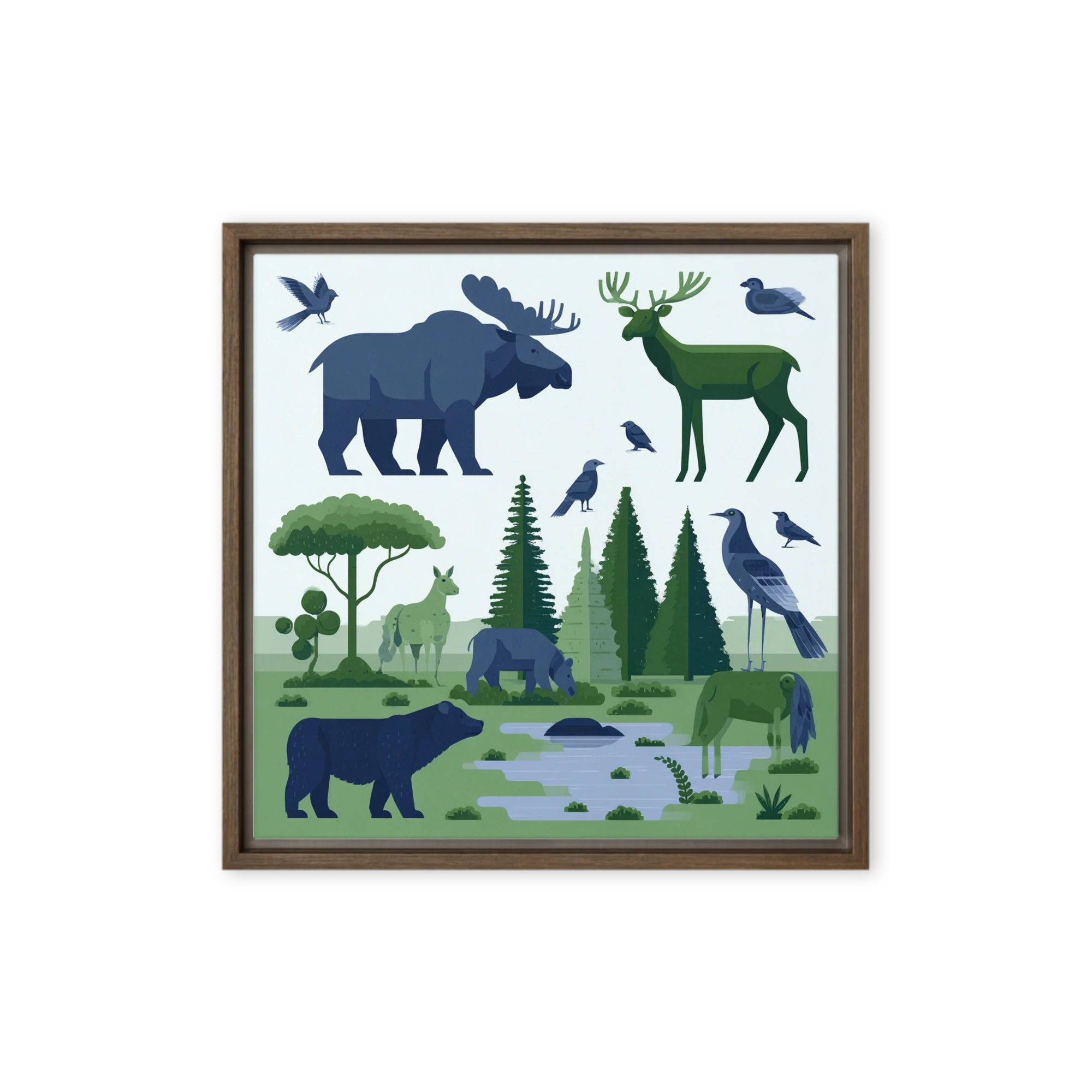 Woodland Wildlife Illustration | Art Print