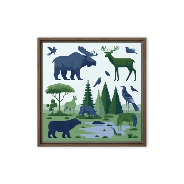 Woodland Wildlife Illustration | Art Print