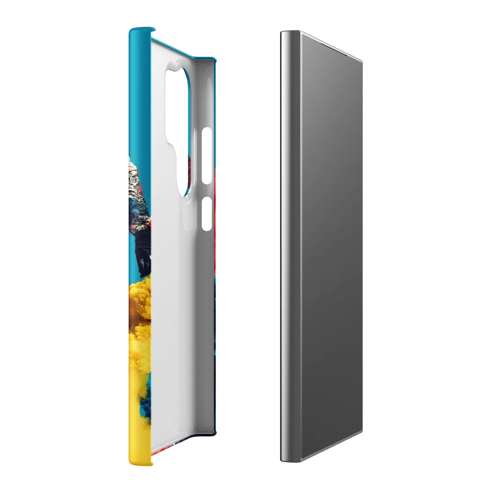 Astronaut Surrounded by Abstract Clouds | Phone Case