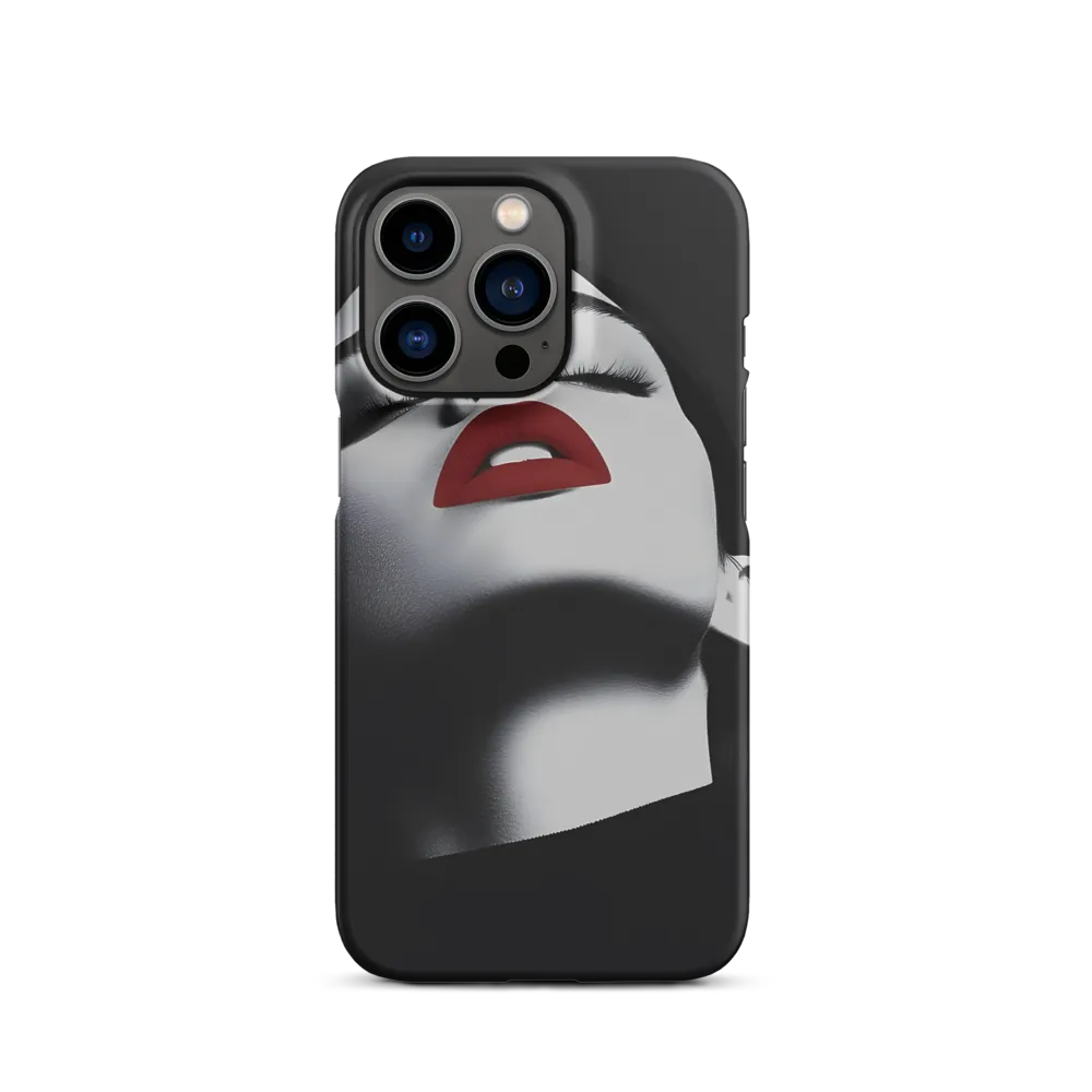Red Accent Portrait | Phone Case