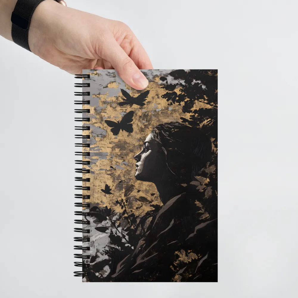 Profile with Butterflies on Gilded Ground