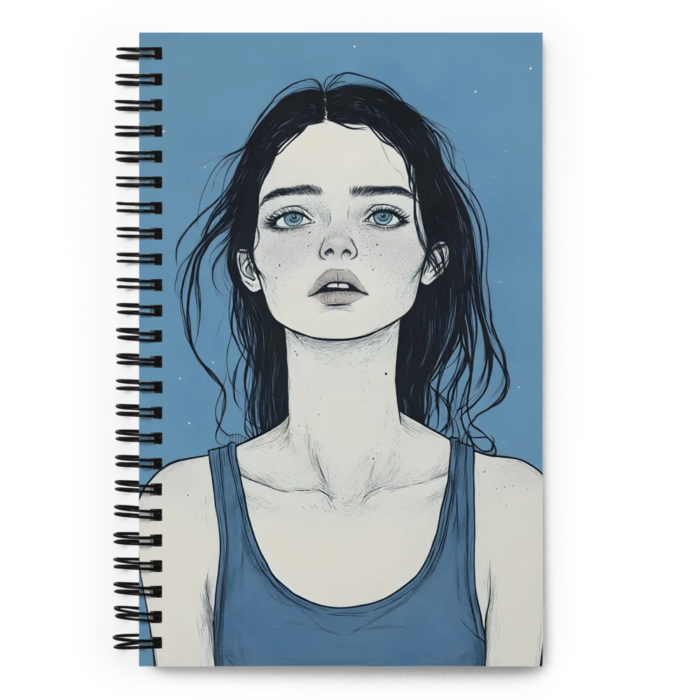 Gazing into Blue 
 Spiral Notebook | 140 pages