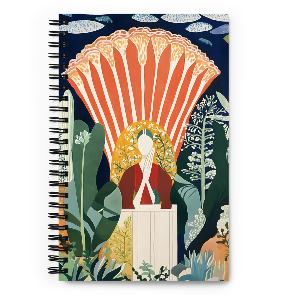 Meditative Floral Vision 
 Spiral Notebook | 140 pages