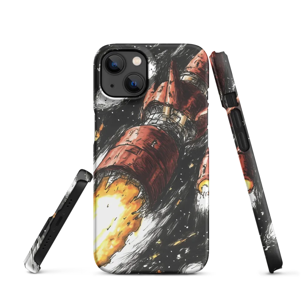 Rocket Launch in Space | Phone Case