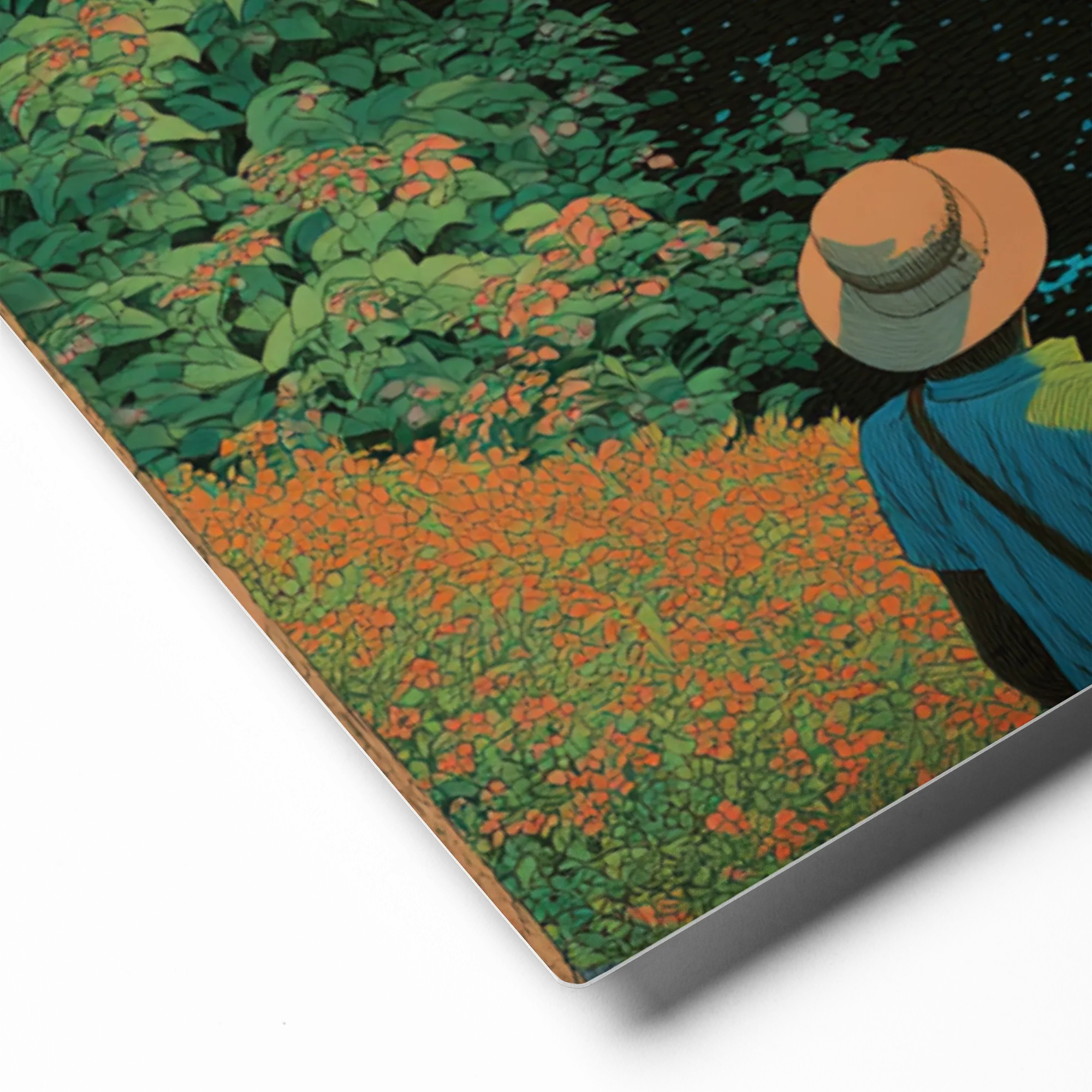 The Orange Shore 
 Canvas with Black Frame
