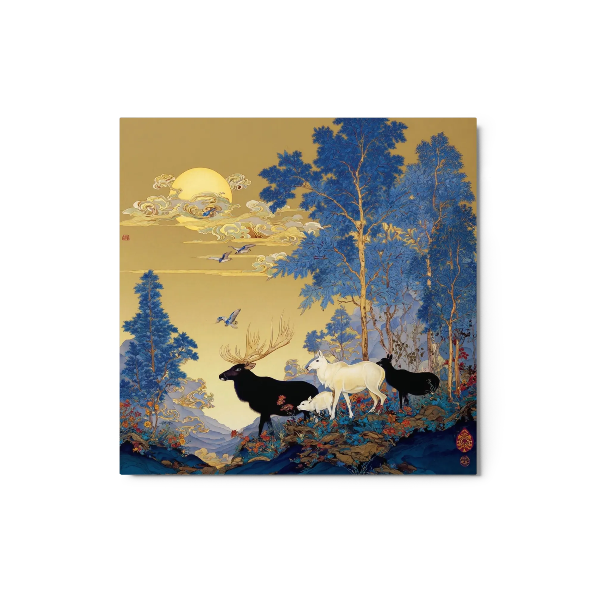 Deer in Golden Forest