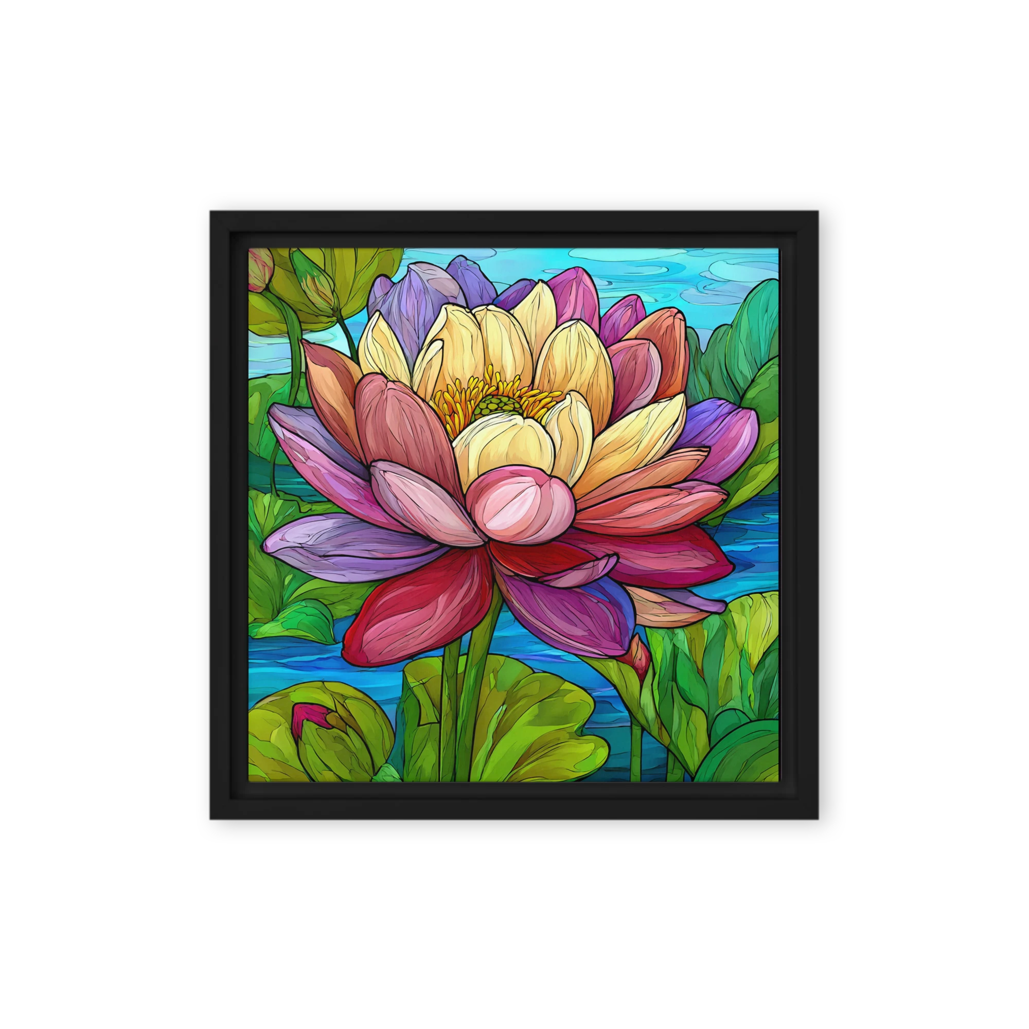 Luminous Lotus in Bloom | Art Print