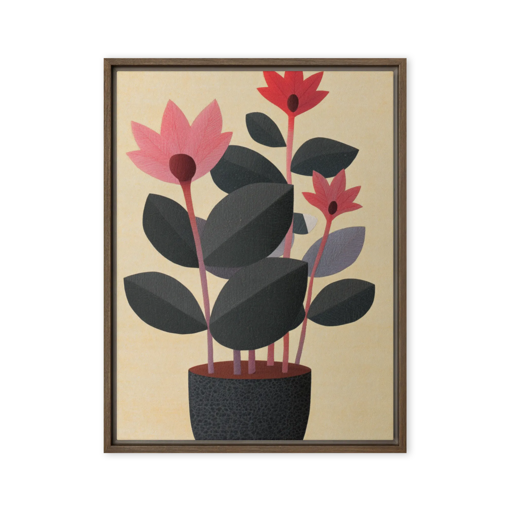 Wall Art in Warm Tones — Reds to Rose