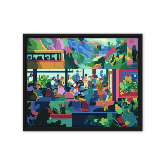 Riverside Café | Art Print