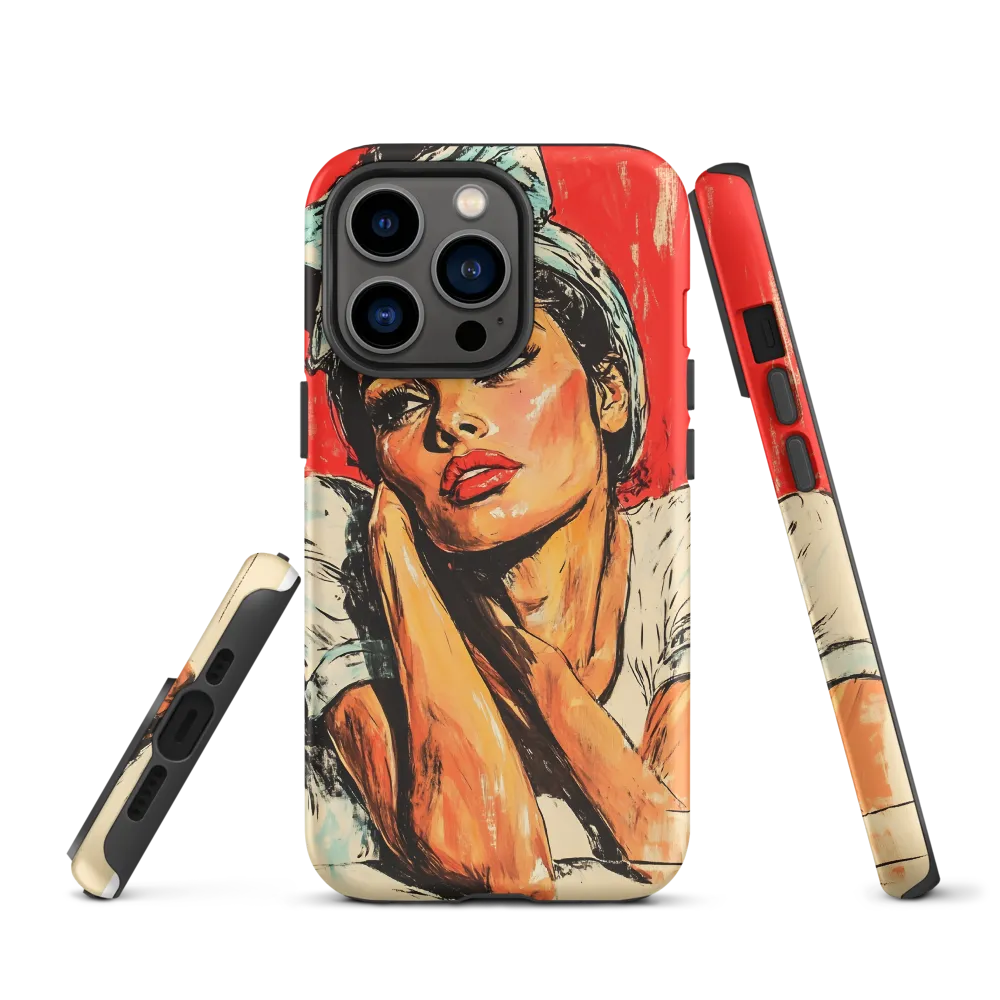 Portrait of a Woman with Bow | Phone Case