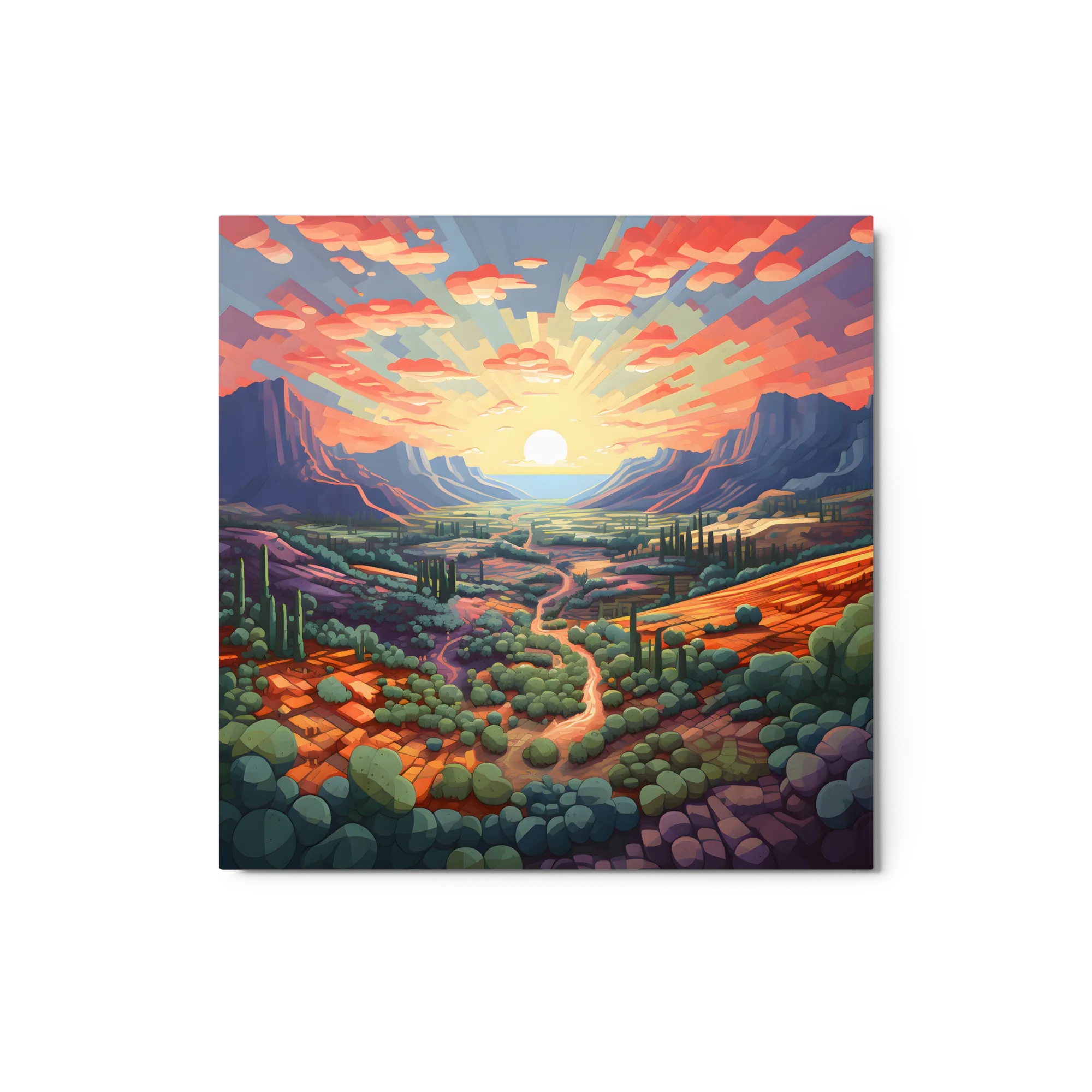Valle Geometrica al Tramonto