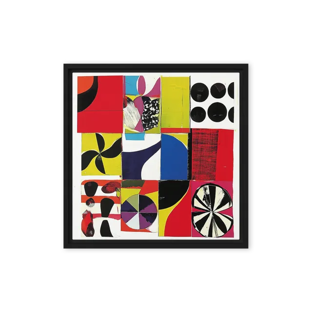 Geometric Abstraction Patchwork | Art Print