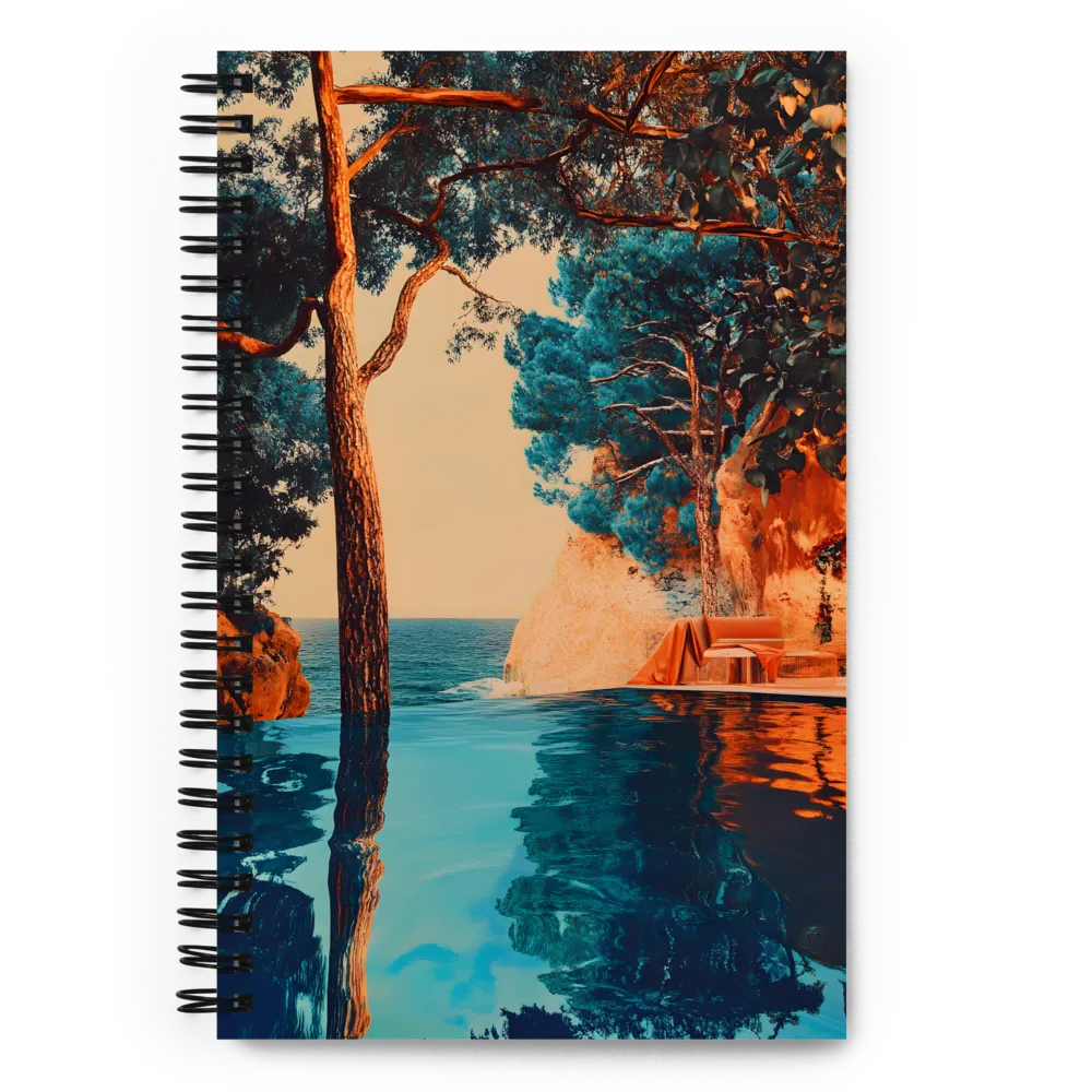 Tranquil Azure Horizon 
 Spiral Notebook | 140 pages